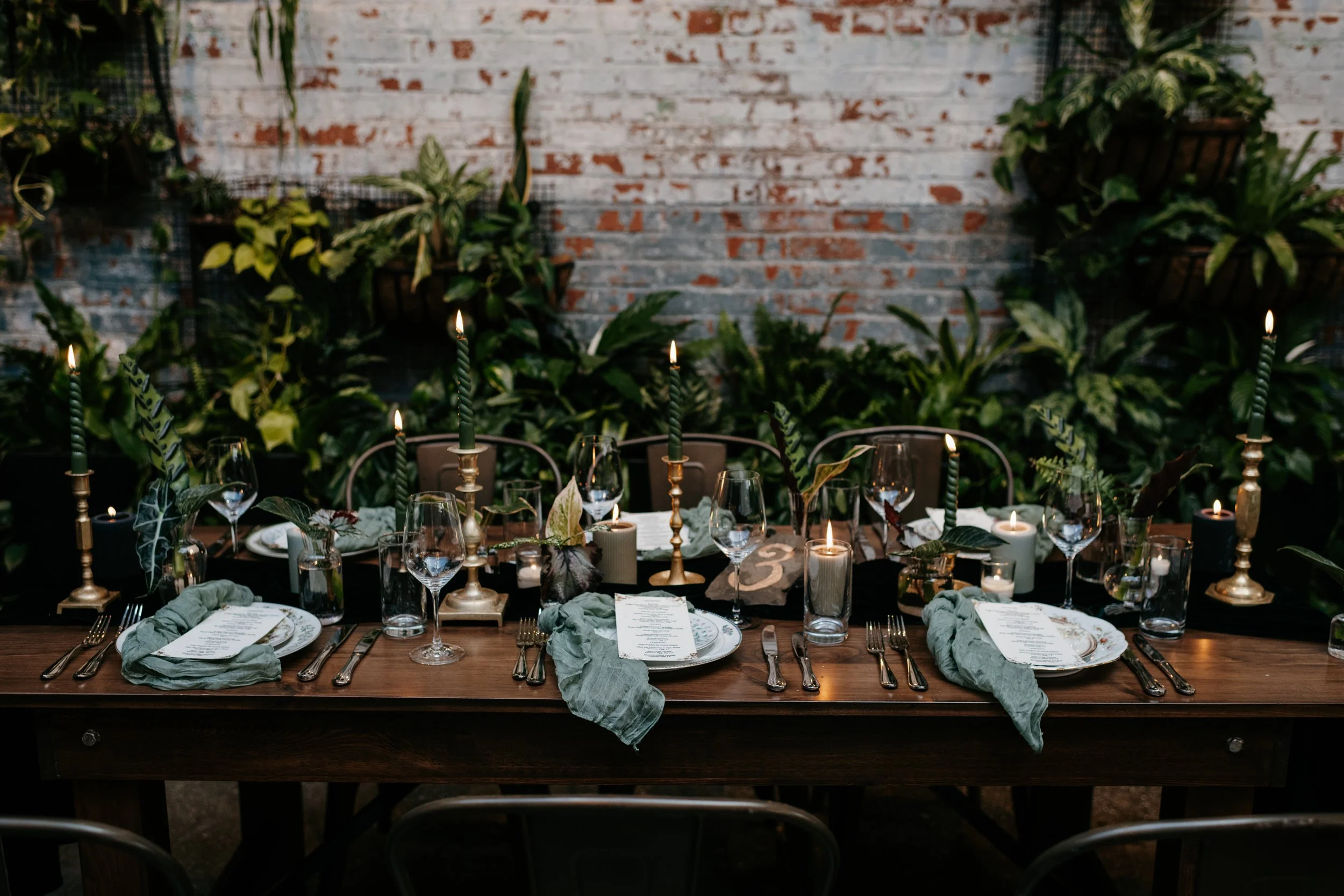 event table styled by a Weehawken florist