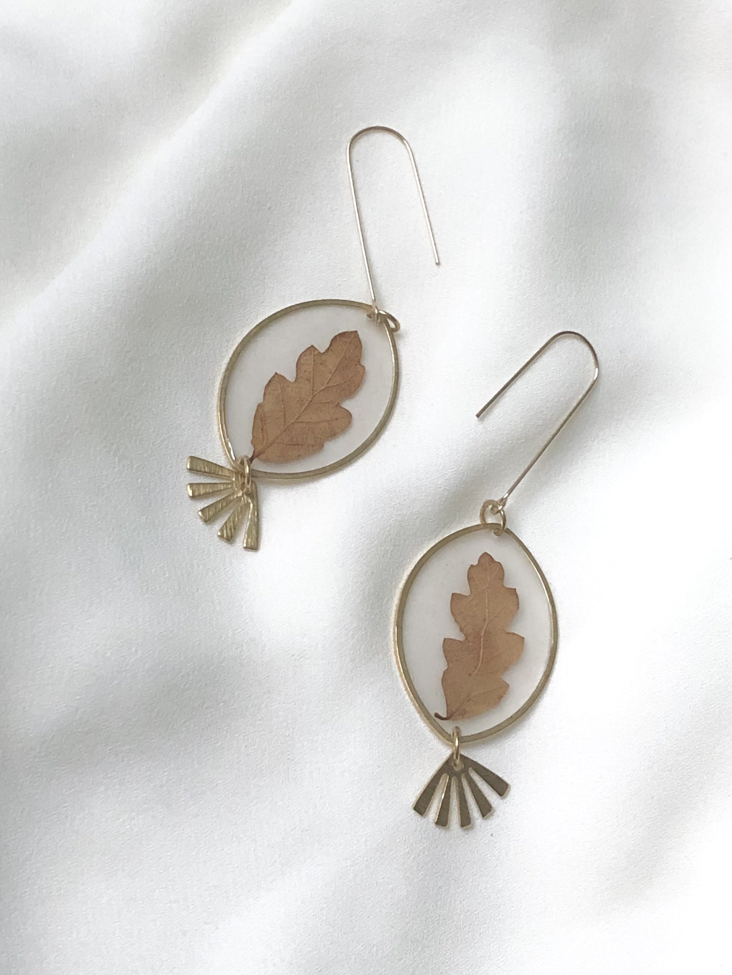 Oak Leaf Earrings