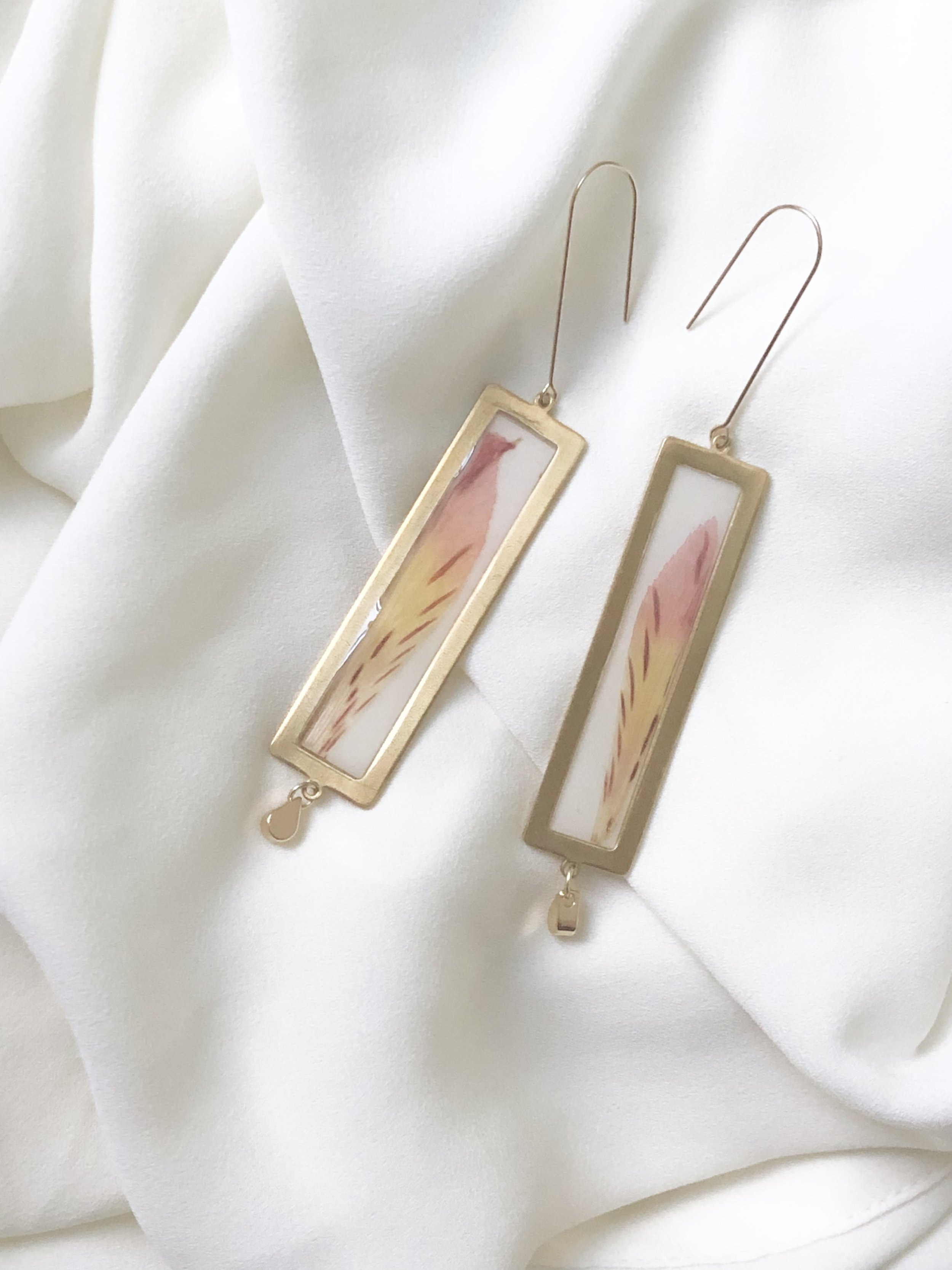 Alstroemeria Petal Earrings
