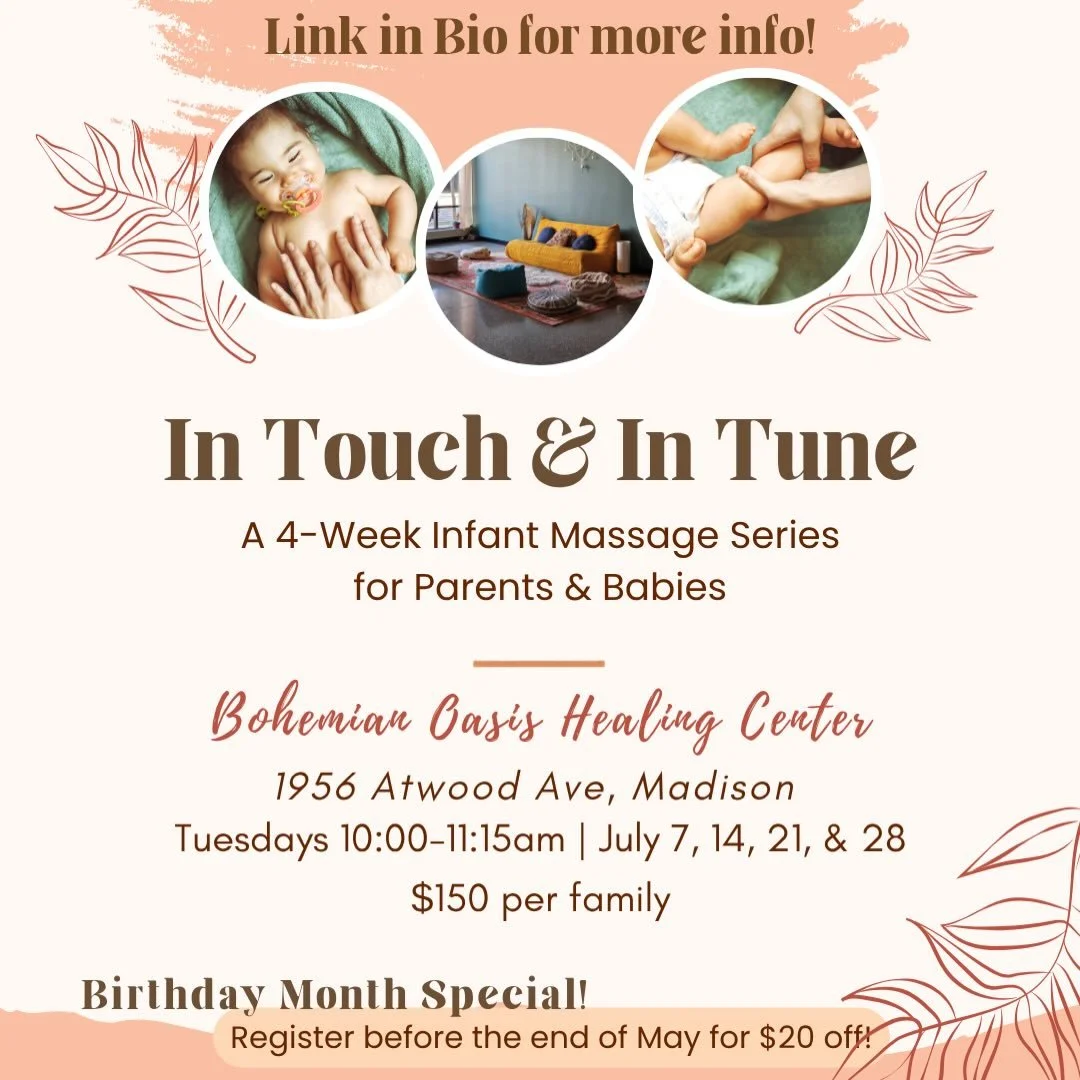 ✨In Touch &amp; In Tune✨ is now open for registration! Perfect for any babies born in 2026 or even families due in June! 👶 Located in the beautiful Atwood neighborhood 🌸 July 7, 14, 21, &amp; 28 &bull; 10:00-11:15 am

Link in bio to register!
Or vi