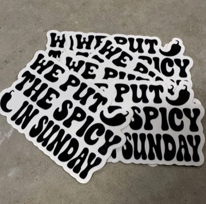 spicy sundays sticker