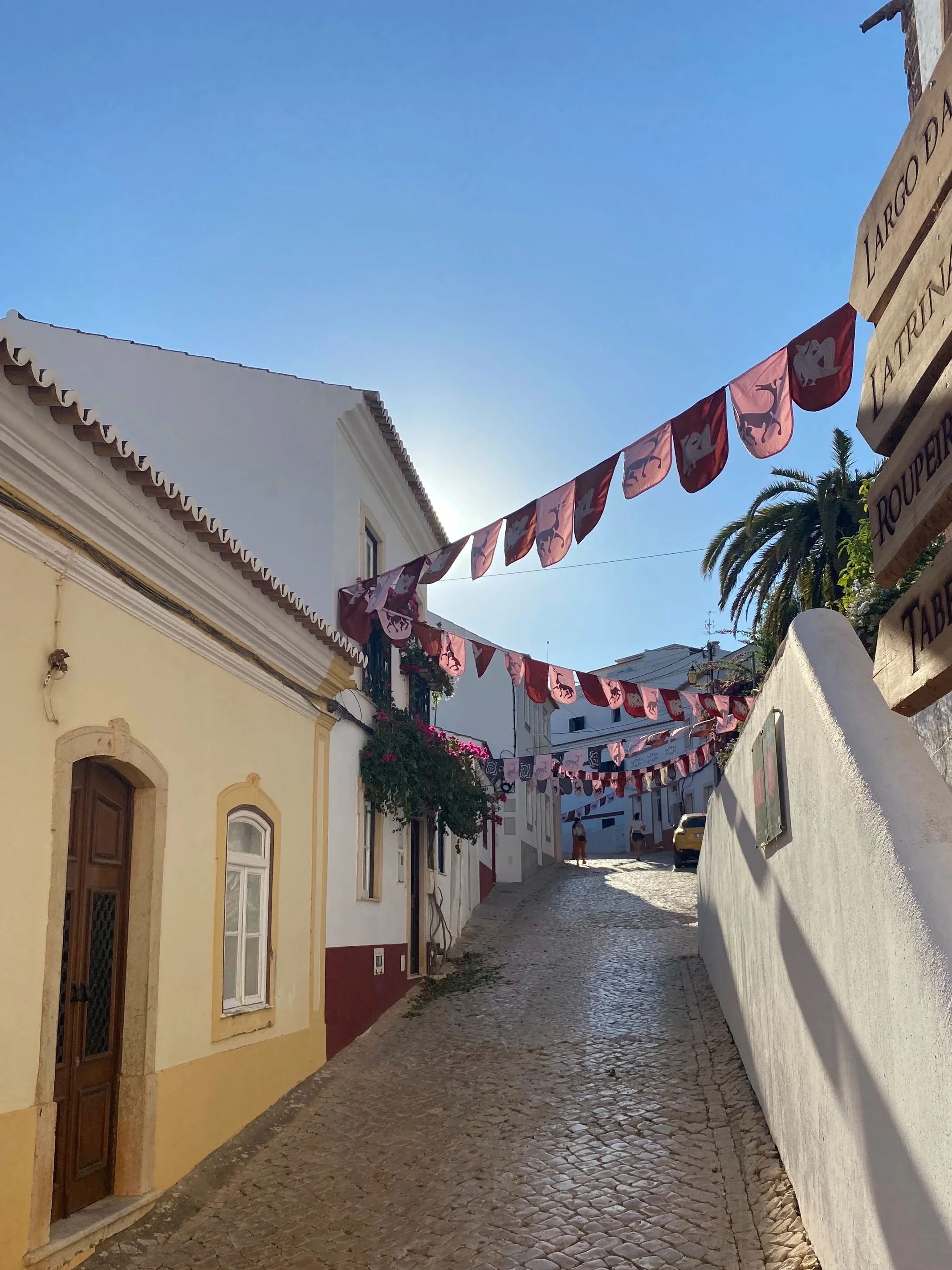 Quiet street in an Algarve town
