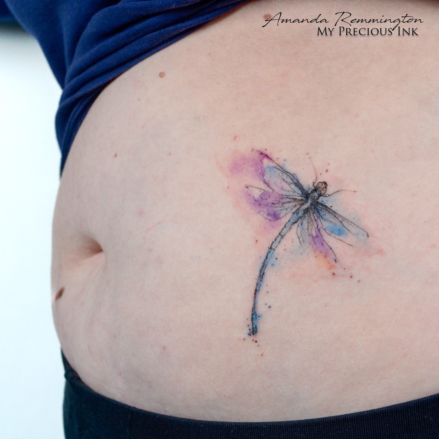 I think dragonflies are fantastic and always fun to make and they are all unique! #Tattoo #watercolortattoo #watercolourtattoo #watercolor #thebesttattooartists #tattoodo 
 #tattooart #tattooflower #tattooidea #thebestbelgiumtattooartists #tattoolove