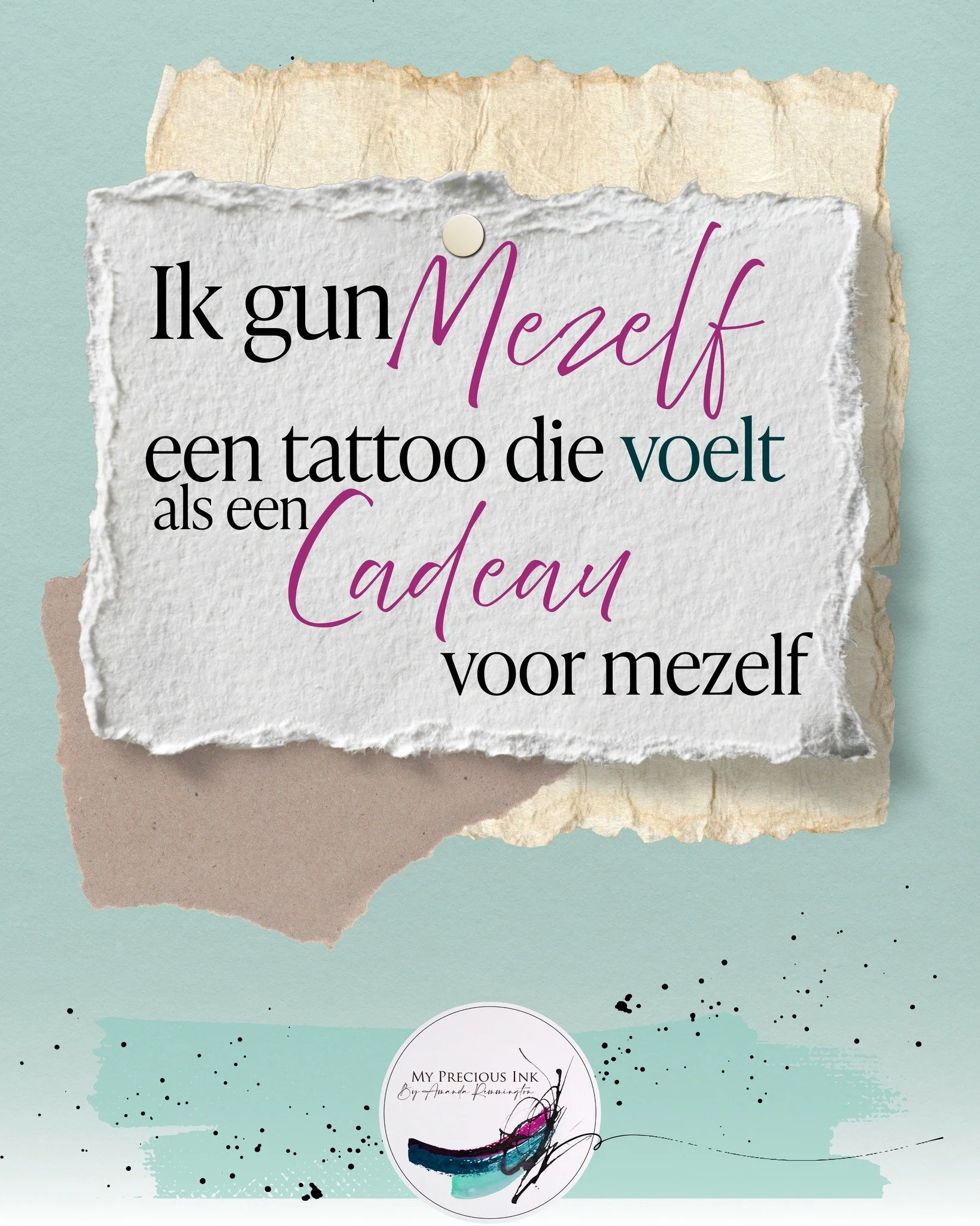Soms geef je iedereen iets, behalve jezelf.
Tot je beseft: ik verdien &oacute;&oacute;k iets wat blijft.

Deze keer geen cadeaus die verdwijnen,
maar een tattoo die voelt als een cadeau aan mezelf.

Gun jezelf ook iets blijvends.
Niet wat verdwijnt o