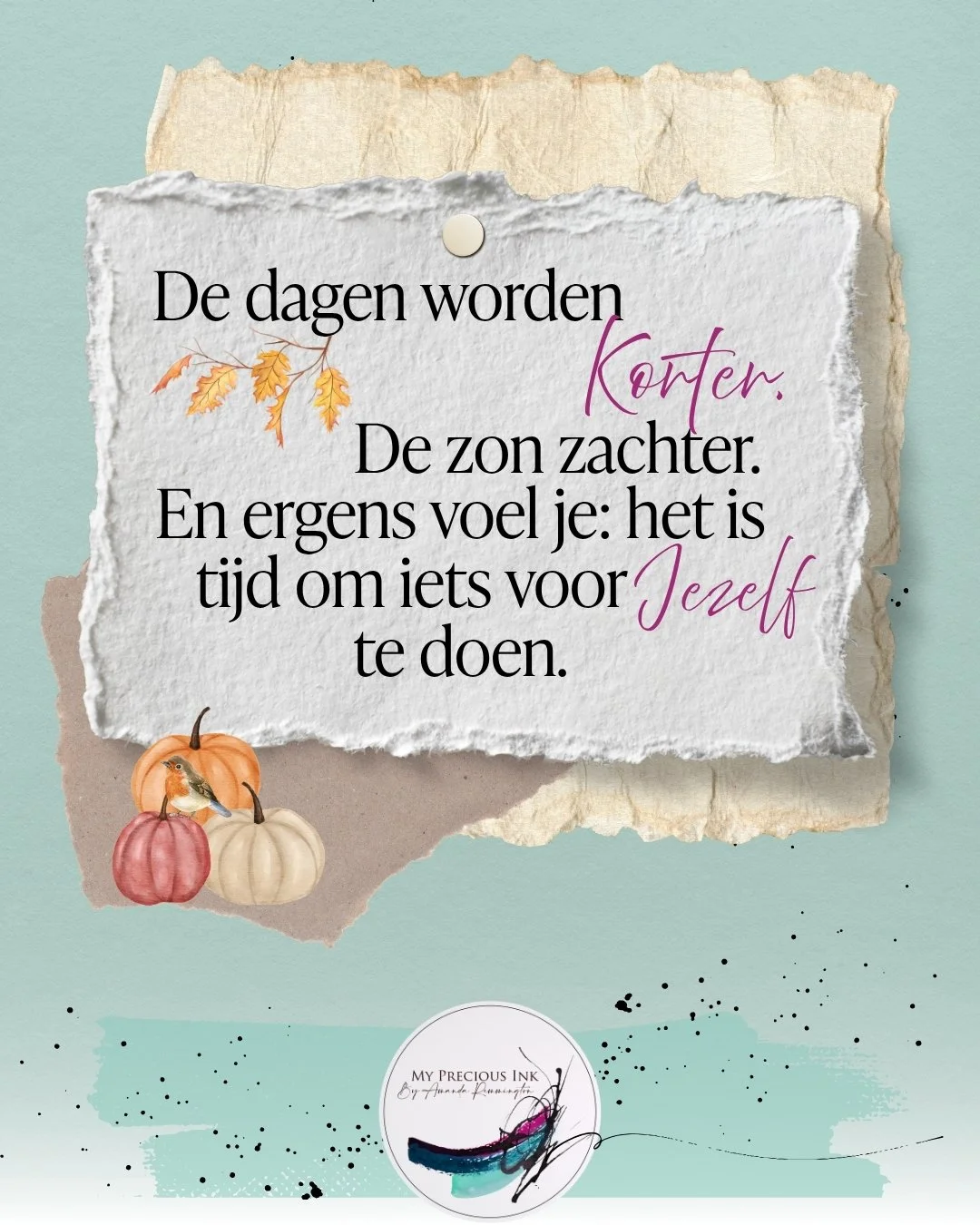 Het najaar is eigenlijk het beste moment voor een tattoo.

En tegen de zomer is je tattoo helemaal genezen.
Dus klaar om te showen.

Dus als je er al een tijdje over nadenkt.... dit is het moment.

My Precious Ink &ndash; Art that stays.

#MyPrecious