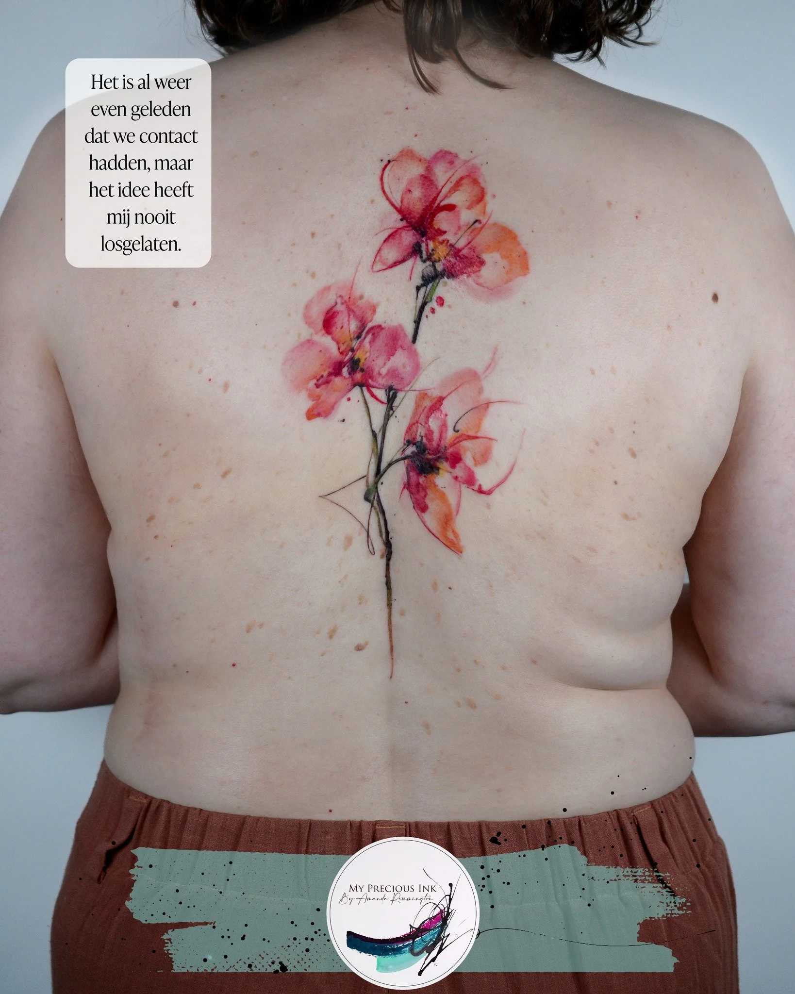 Zinnen zoals deze blijven hangen.

&ldquo;Het is al weer even geleden dat we contact hadden, maar het idee heeft mij nooit losgelaten.&rdquo;

Dat is precies waarom ik doe wat ik doe.
Geen impulstattoo&rsquo;s. Geen trends.
Maar idee&euml;n die blijv