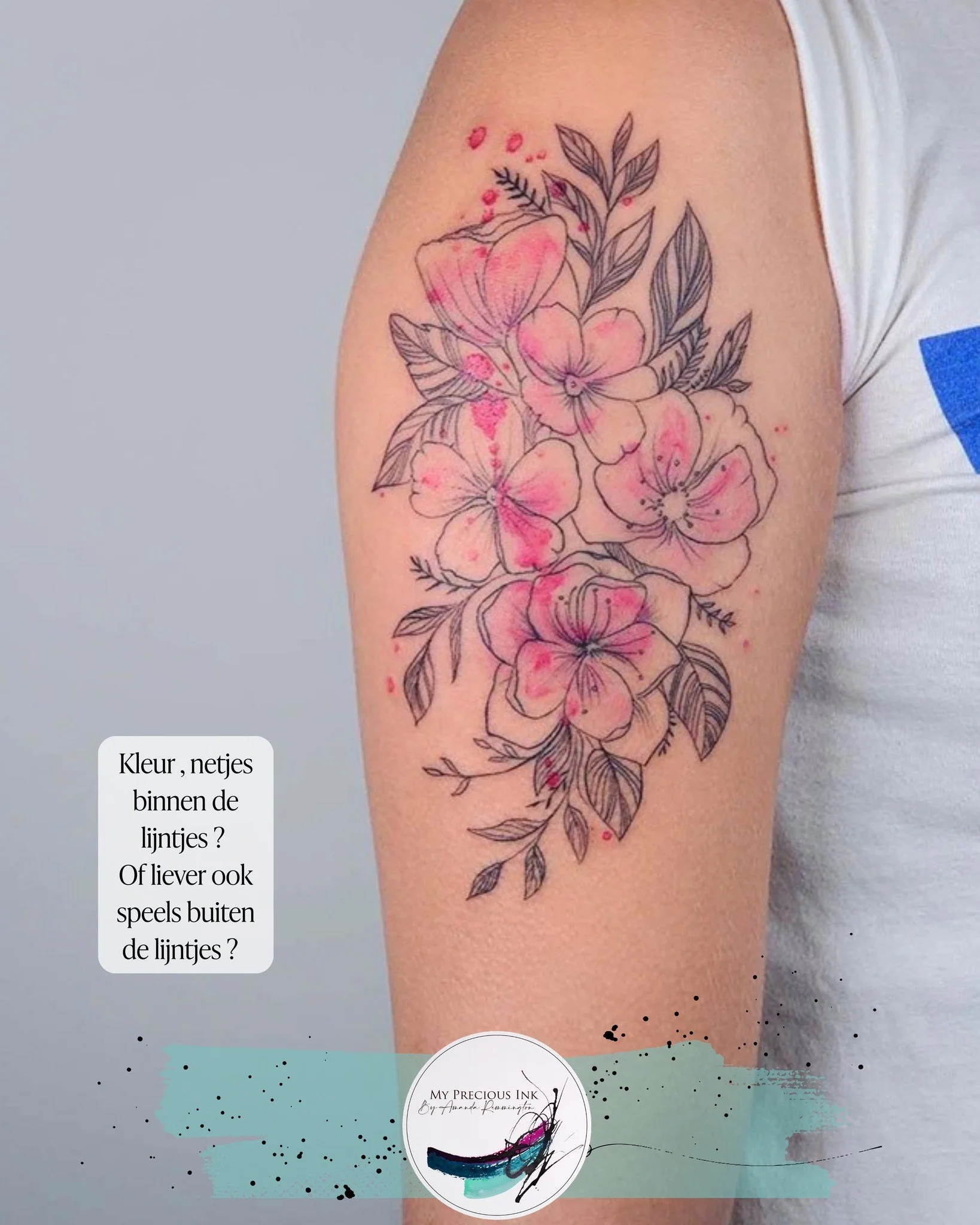 Wat zou jij graag willen voor jou volgende tattoo ? 

Watercolor netjes binnen de lijntjes ? 
Of 
Watercolor lekker speels en ook buiten de lijntjes ? 

Let me know in the comments ! 

My Precious Ink &ndash; Art that stays.
Arendonk (BE)
amanda@mypr