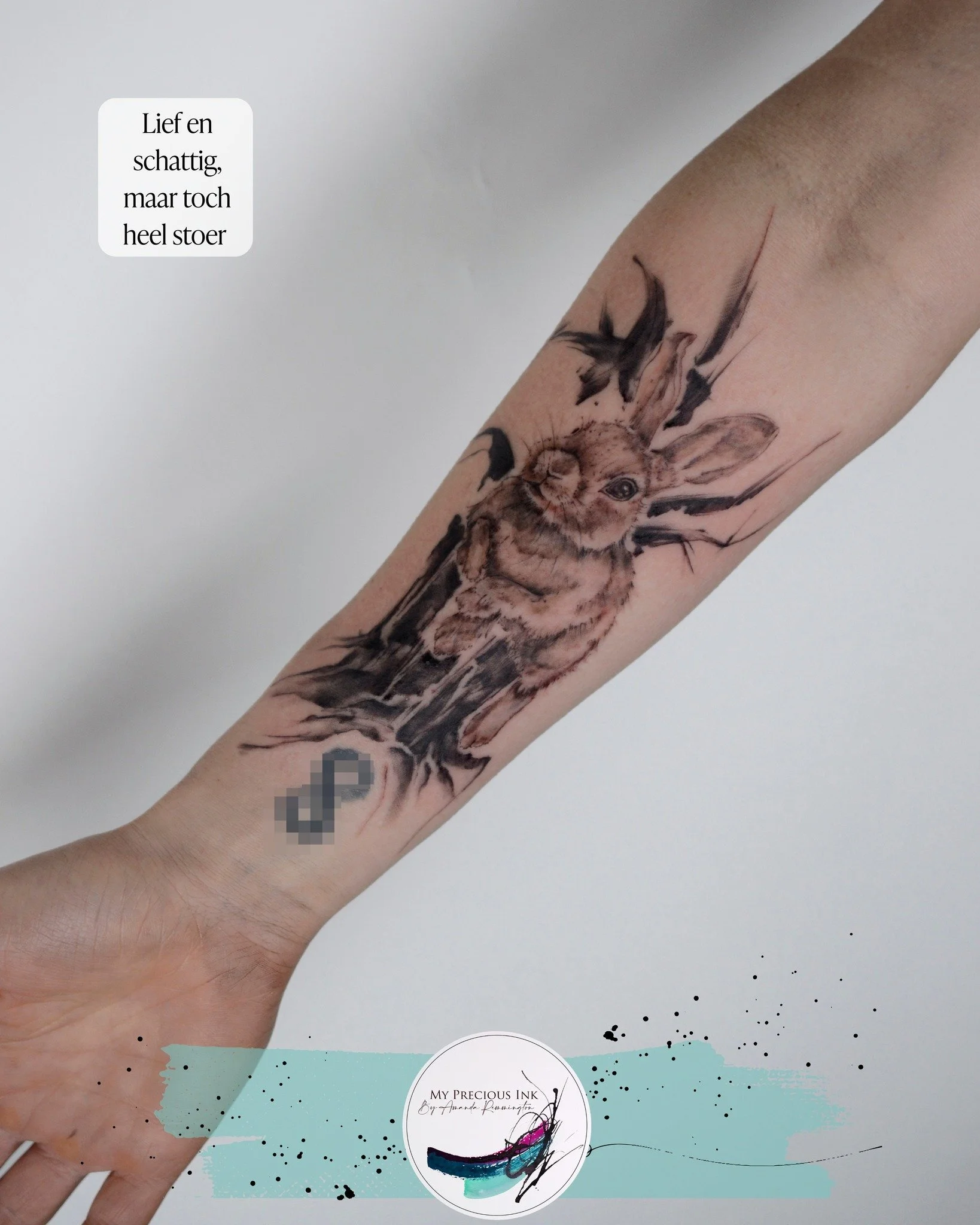 Lief en schattig&hellip;
maar vergis je niet , dit konijntje krijgt nog wat extra pit.
Work in progress 
Nog niet af, Wel al karakter.

#rabbitink
#animalstorytattoo
#tattoocharacter
#softbutstrongtattoo
#inkinprogress