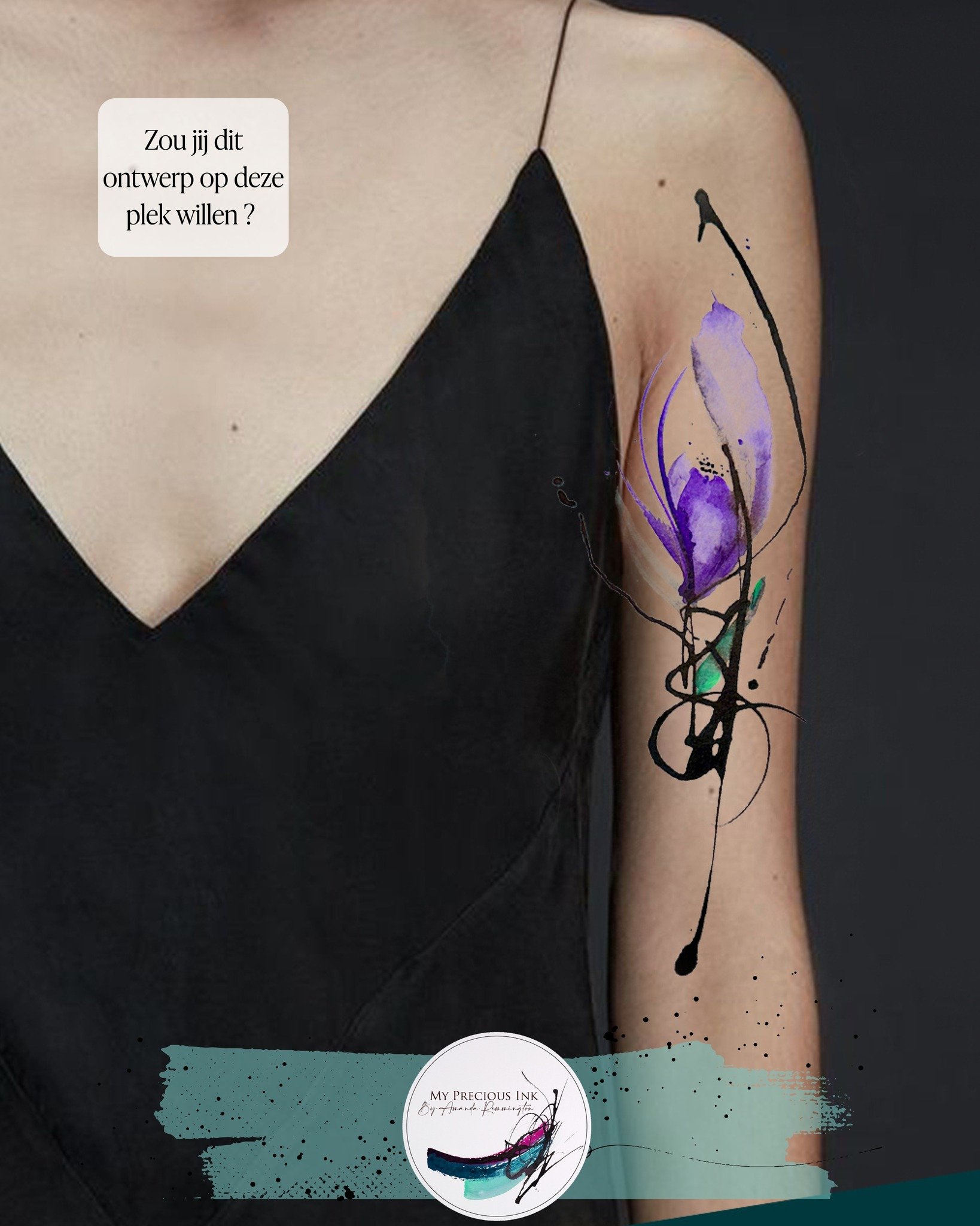 Ik ben benieuwd.
Zou jij &rsquo;m hier laten zetten, of zie jij een andere plek voor je?

Ontwerp beschikbaar en natuurlijk uniek ontworpen door : 
Amanda Remminton van My Precious Ink 

#tattoodesignideas #tattooplacementideas #customtattooart #tatt