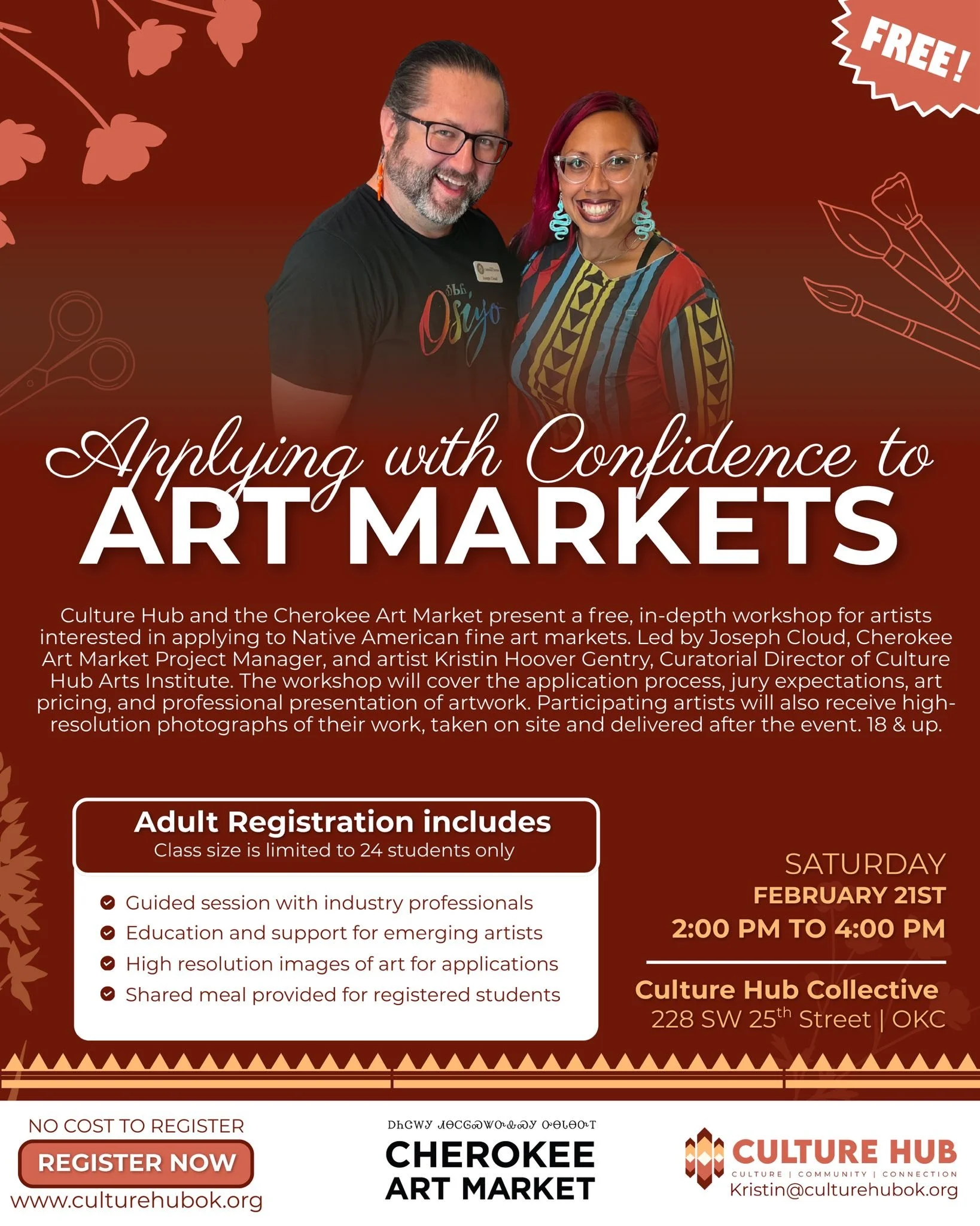 Cherokee Art Market Artist Workshop