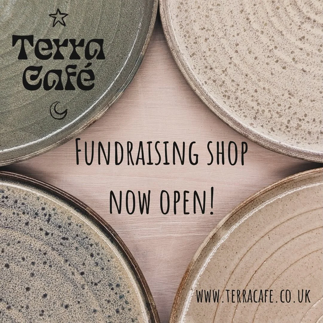 💫🎉 Our fundraising shop is officially OPEN!!! 🎉💫

If you&rsquo;d like to help us on our way to opening Terra Caf&eacute; and making it a magnificent place to get creative and munch on some pastries, please head to www.terracafe.co.uk where you ca