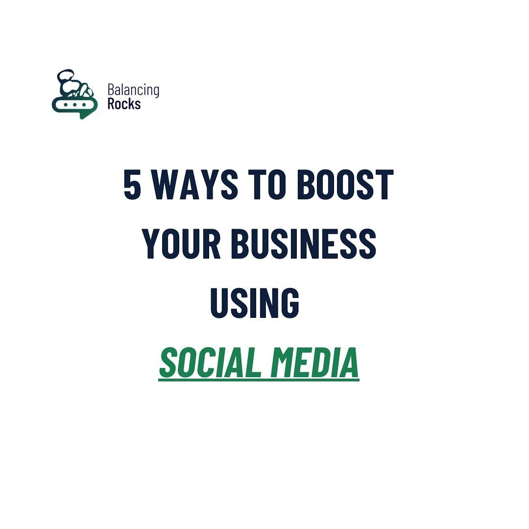 5 ways to boost your business using social media. #smallbusiness #socialmedia