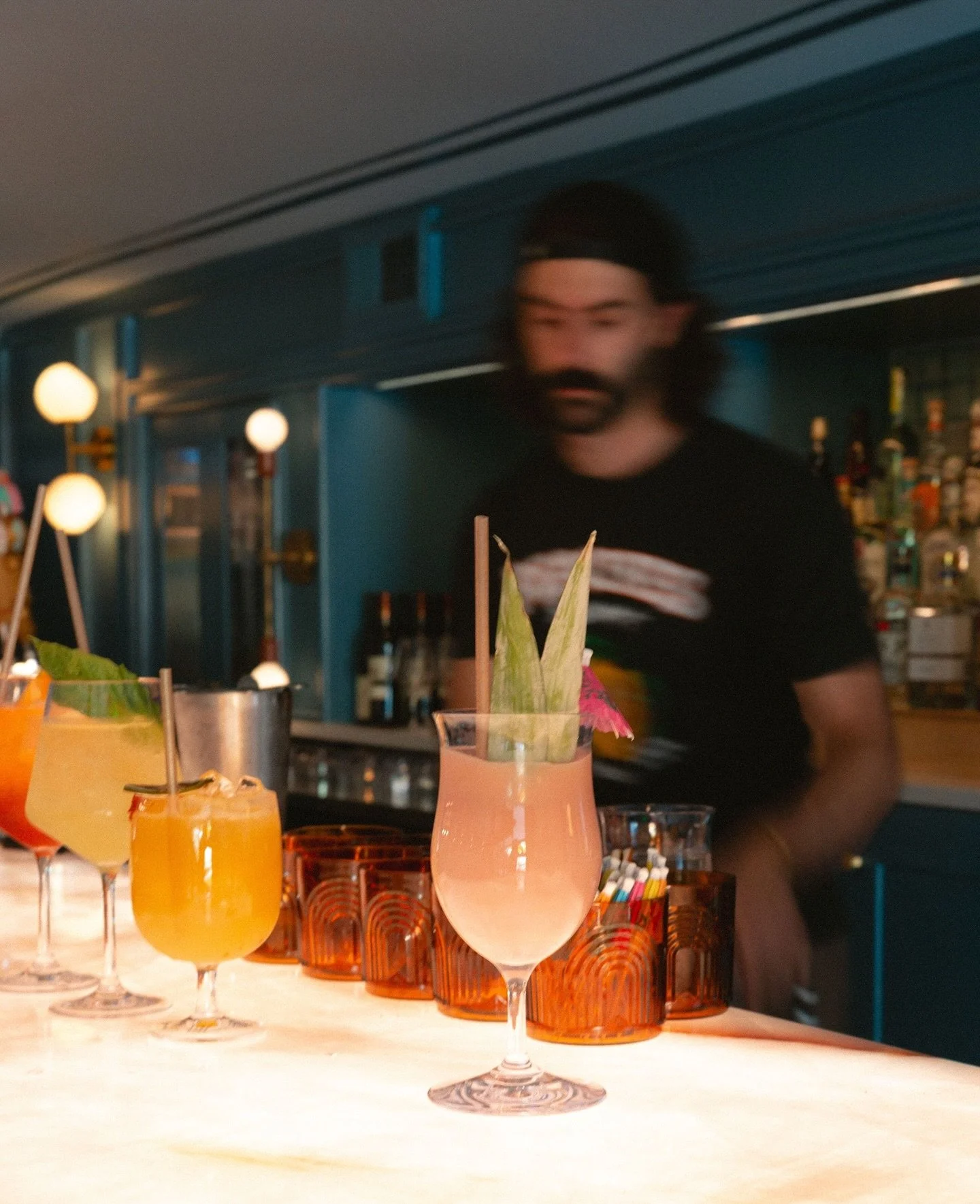 Not every hang has to be in the sun. We&rsquo;ve got a killer bar and plenty of tables inside too. 🌙🍸