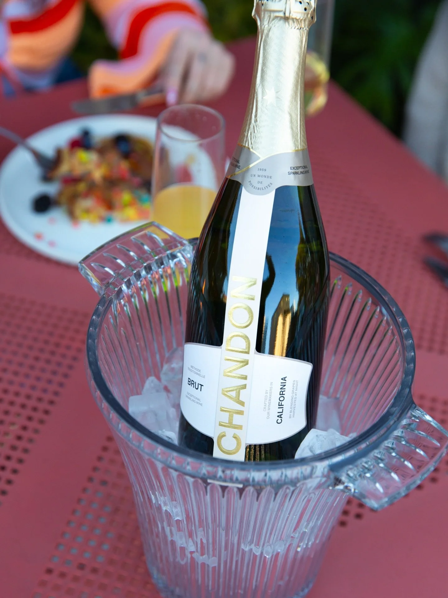 Bottomless brunch poolside, every Saturday and Sunday, 10am - 2pm with Chandon! Bottomless brunch includes Chandon Brut, Chandon Mimosas and Belinis, and Chandon Garden Spritz.