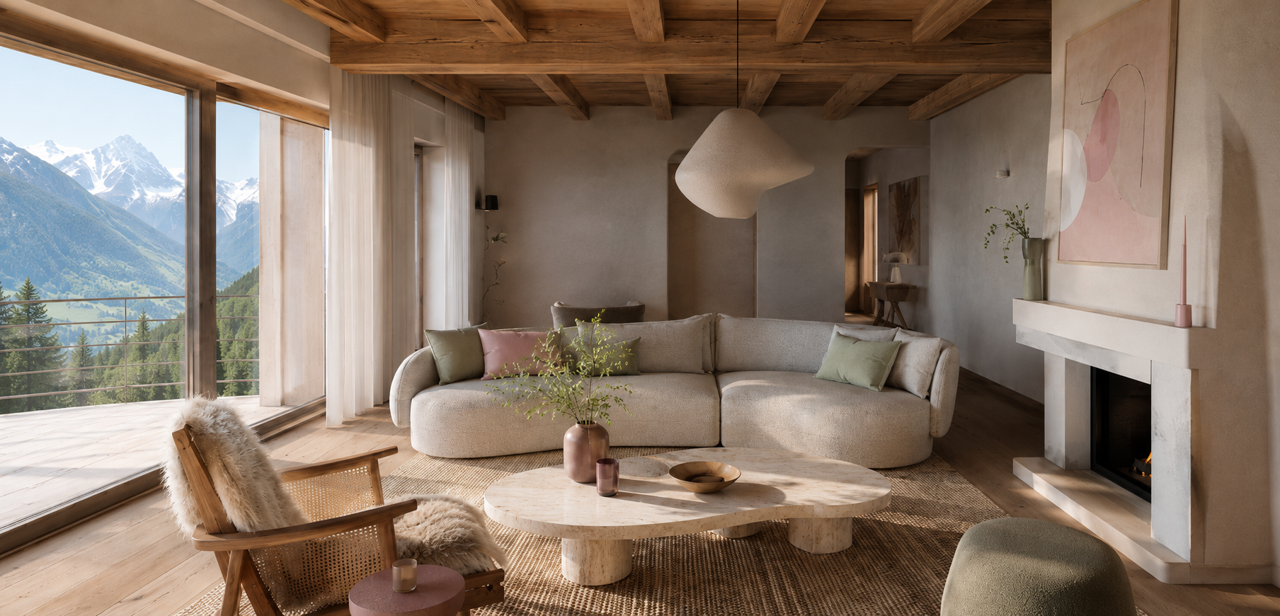 Rebecca Morgenthaler, Interior Designerin aus Arosa, spezialisiert auf individuelle Wohnkonzepte, Interior Design und kreative Raumgestaltung.
