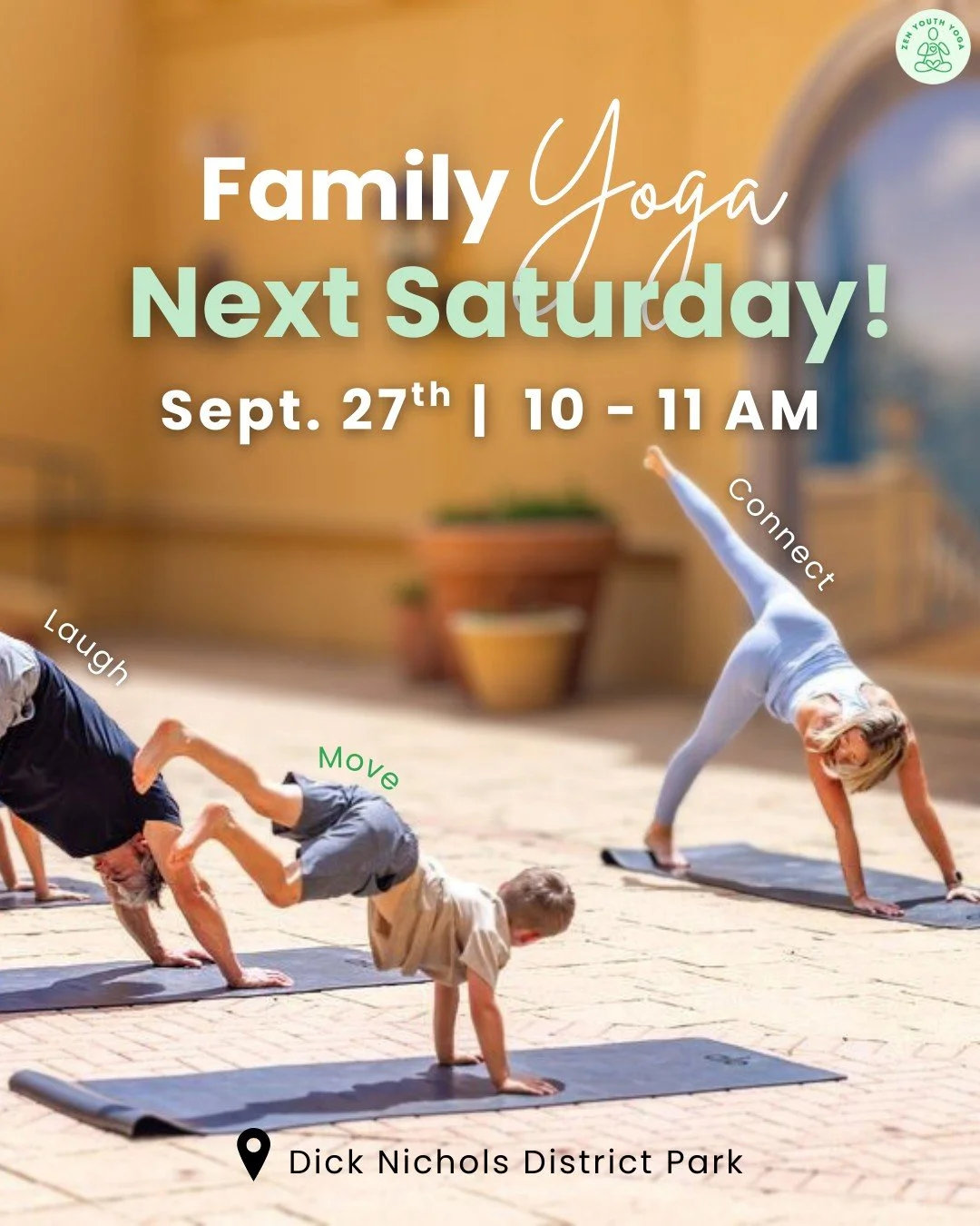 🌞 Next Saturday &mdash; Family Yoga in the Park!

If your weekends feel a little too busy (or maybe not busy enough 😉), this is your chance to slow down and enjoy time together.

On Saturday, Sept. 27th at 10 AM, I&rsquo;m hosting an Outdoor Family