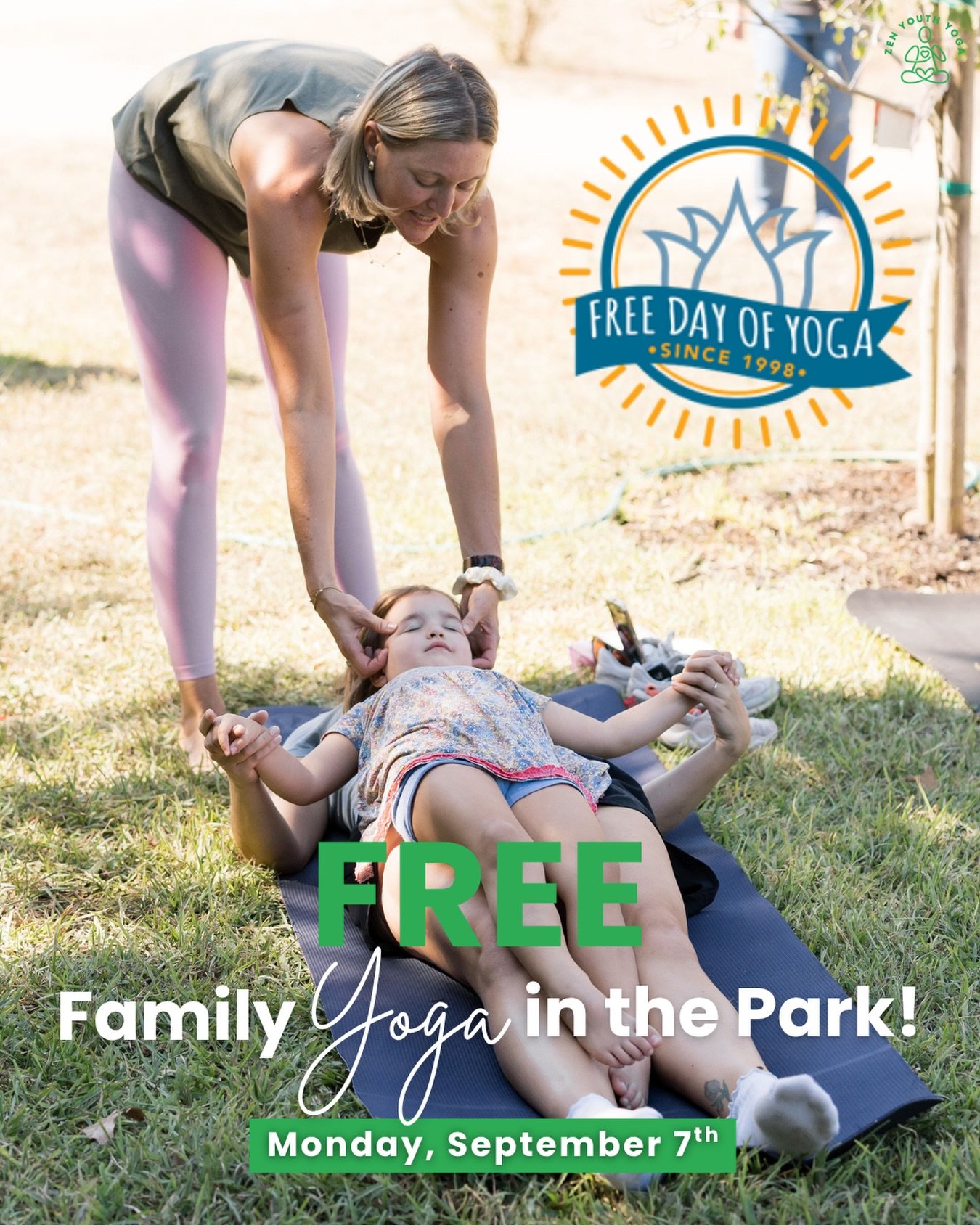 🌈 FREE Family Yoga in the Park!

Celebrate Austin&rsquo;s Free Day of Yoga with Zen Youth Yoga! 💛

Join us this Labor Day for a playful morning of movement, mindfulness, connection, and fun in the park. Bring the whole family and come move, breathe