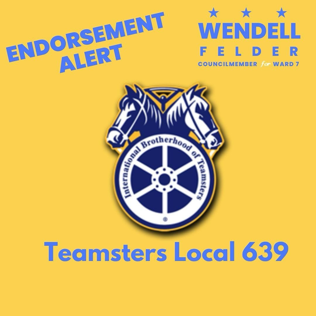 I&rsquo;m excited to announce my endorsement from Teamsters Local 639!

This historical union has fought to improve health coverage, fair wages, and union rights since 1903.

Workers are essential, and so are their rights. I proudly support their lab