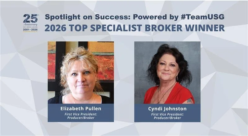 USG Announces Insurance Business America Top Specialist Broker Winners Elizabeth Pullen and Cyndi Johnston