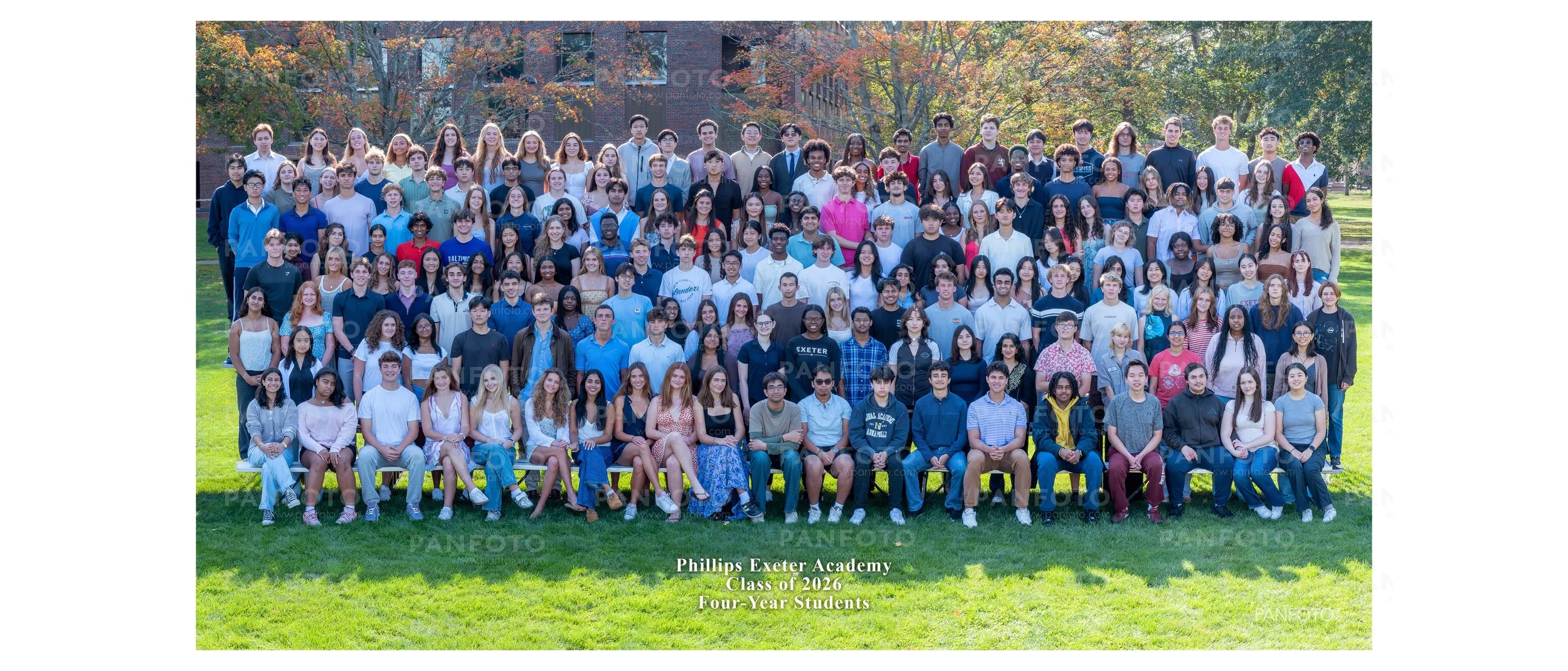 Phillips Exeter Class of 2026 Four Year Students