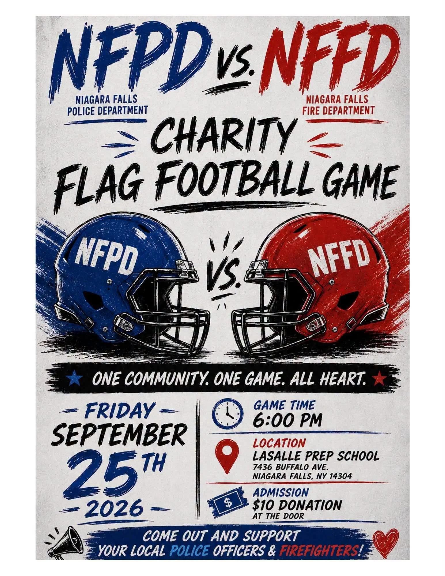 NFPD vs. NFFD Charity Football Game