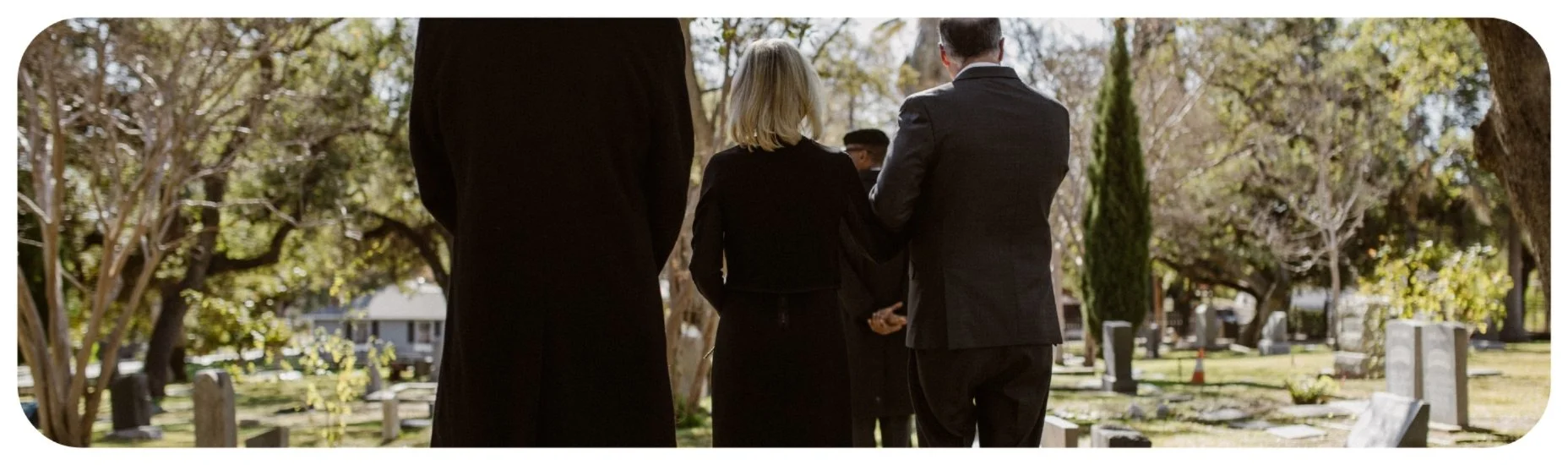 Family members attending a funeral while grieving a wrongful death in Iowa.