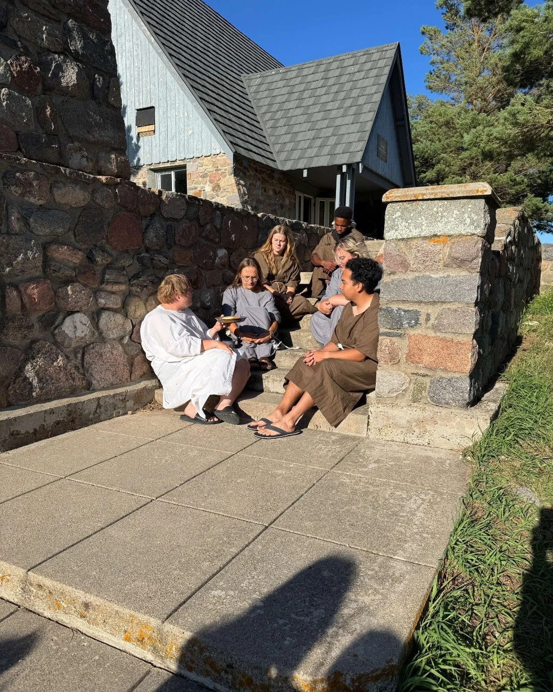 "While they were eating, Jesus took bread, and when he had given thanks, he broke it and gave it to his disciples, saying, &ldquo;Take and eat; this is my body.&rdquo; Then he took a cup, and when he had given thanks, he gave it to them, saying,