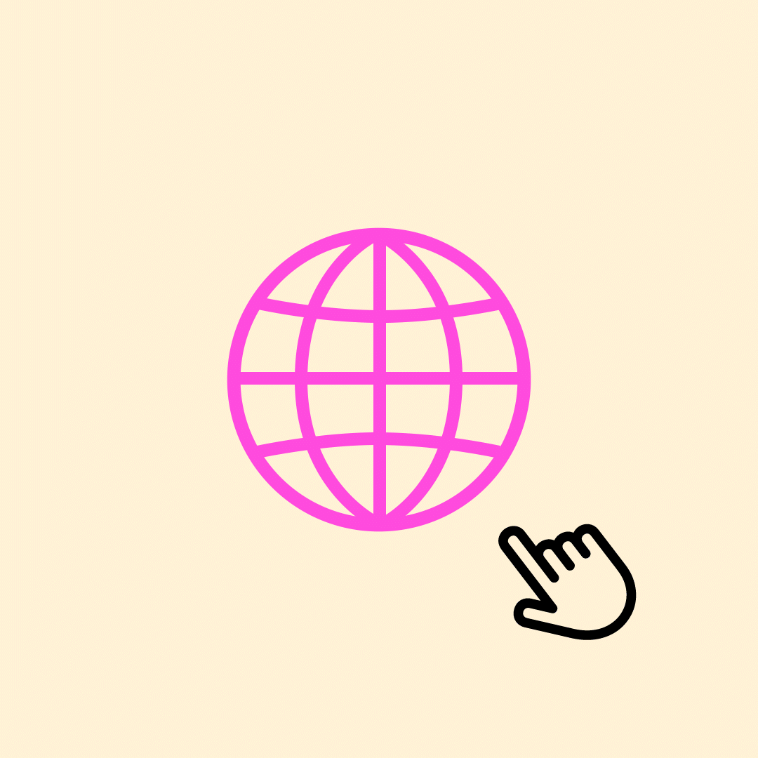 Animated web icon changing color when clicked my cursor