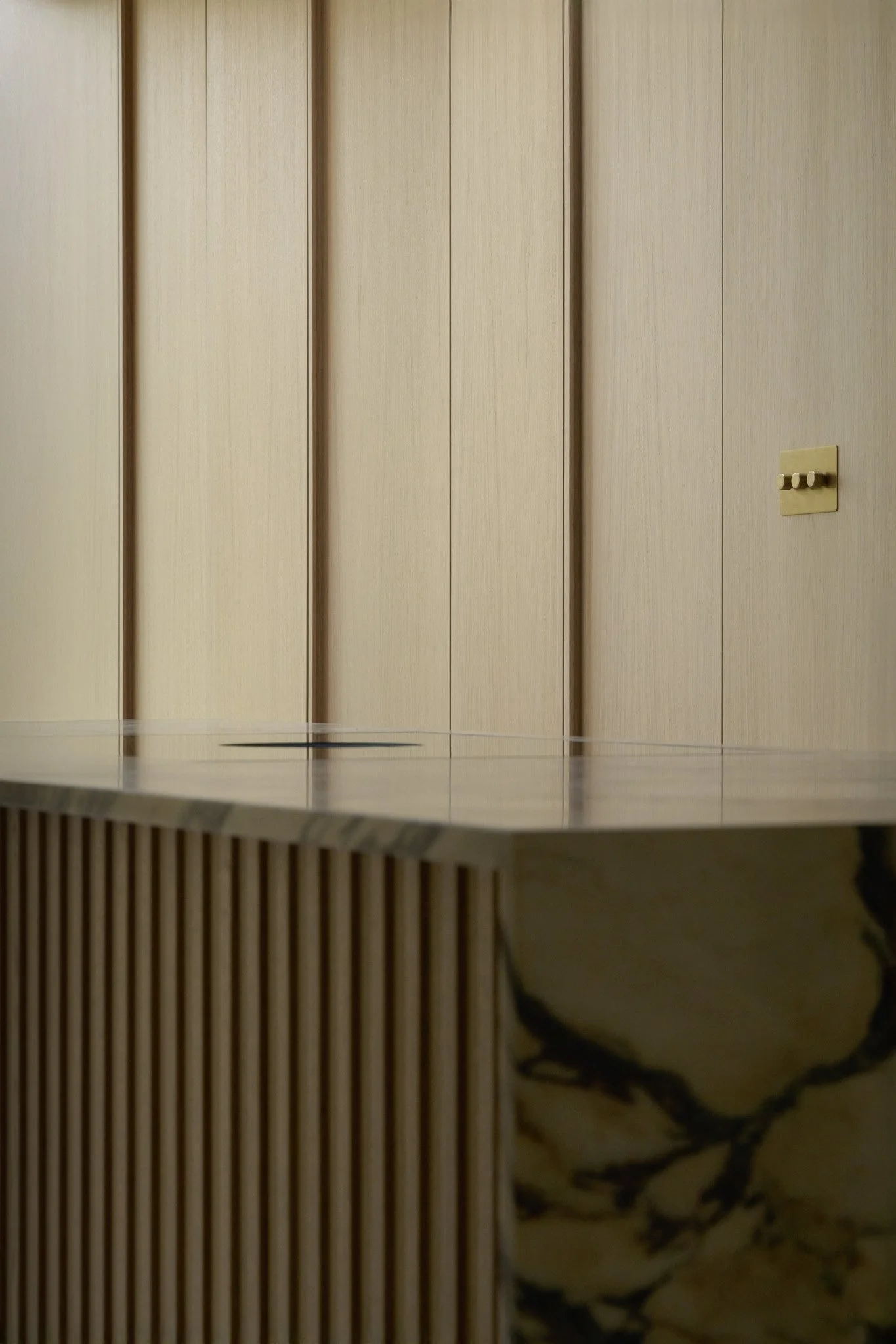 Natural materials in a kitchen refurbishment in Aldersbrook