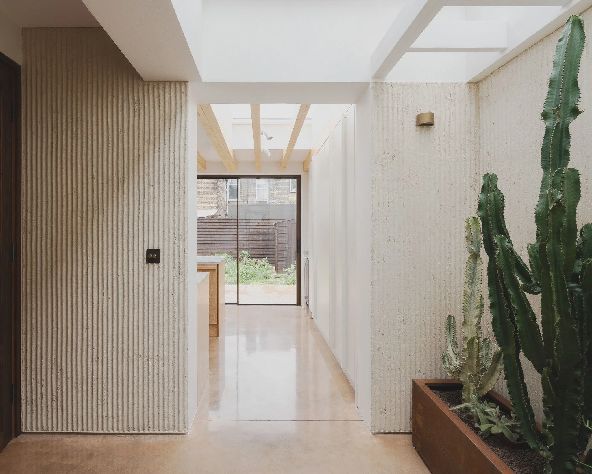 ooflight bringing natural light into a renovated Victorian house