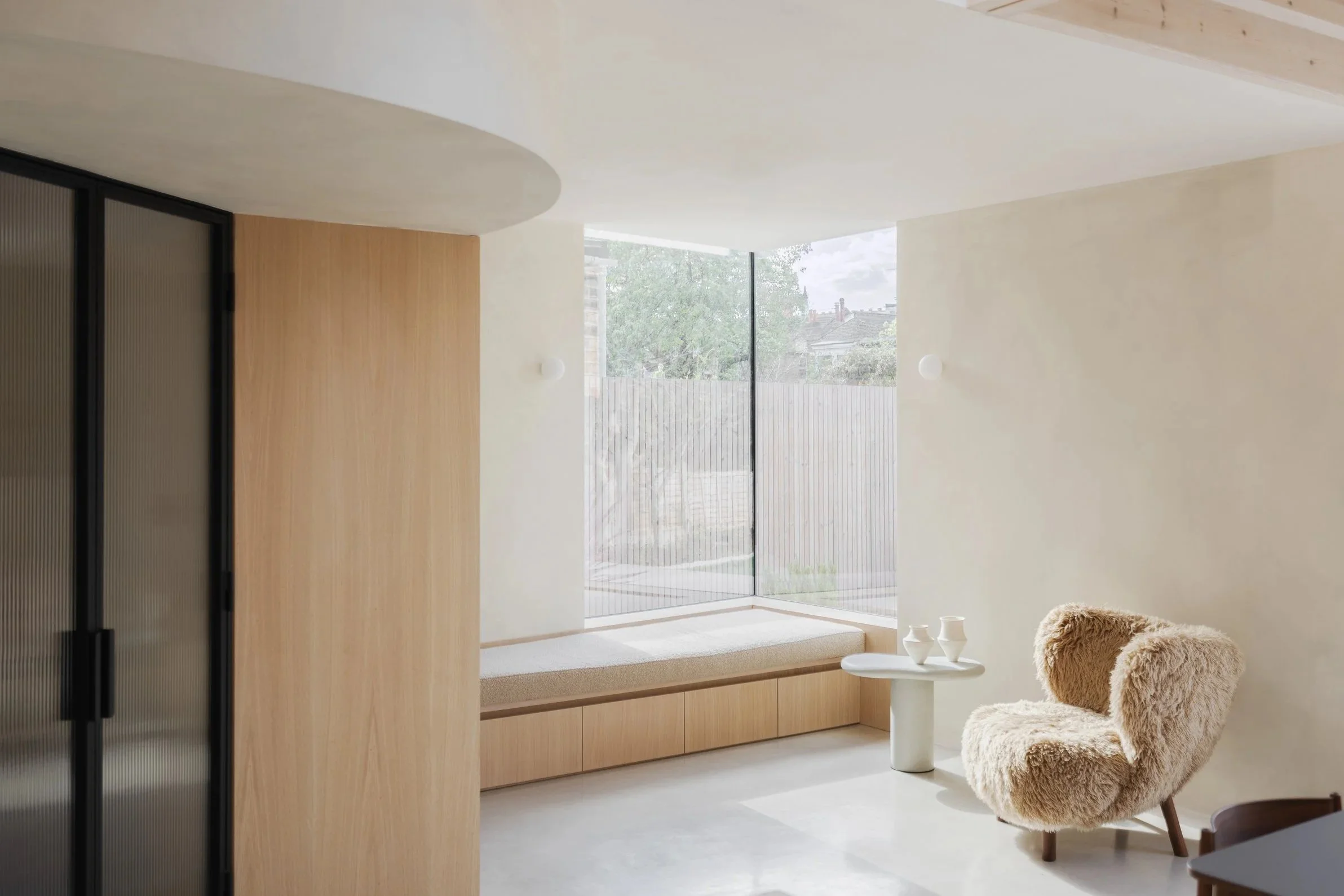 Rear extension improving natural light in Victorian house refurbishment London