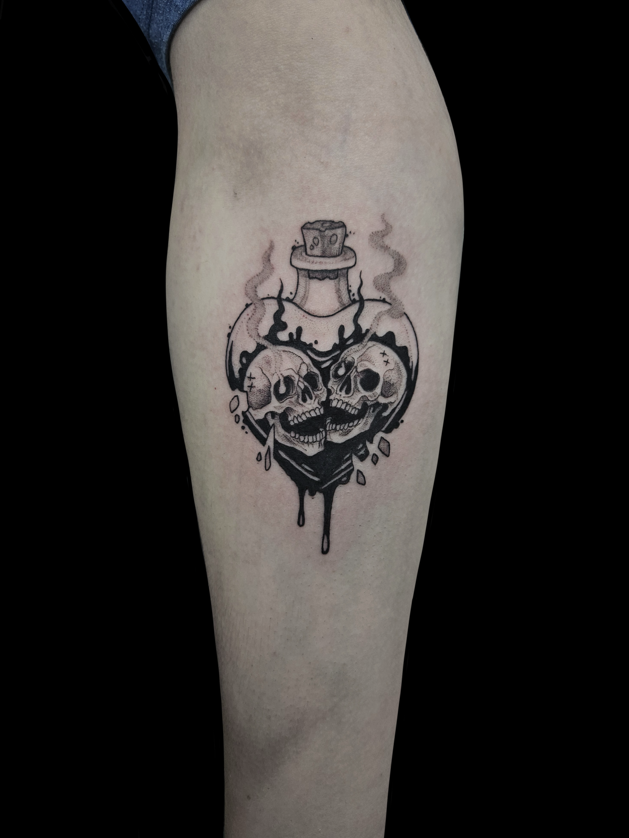 Heart Skeleton Bottle