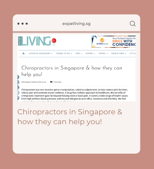 Purely Family Chiropractic on Expat Living Singapore