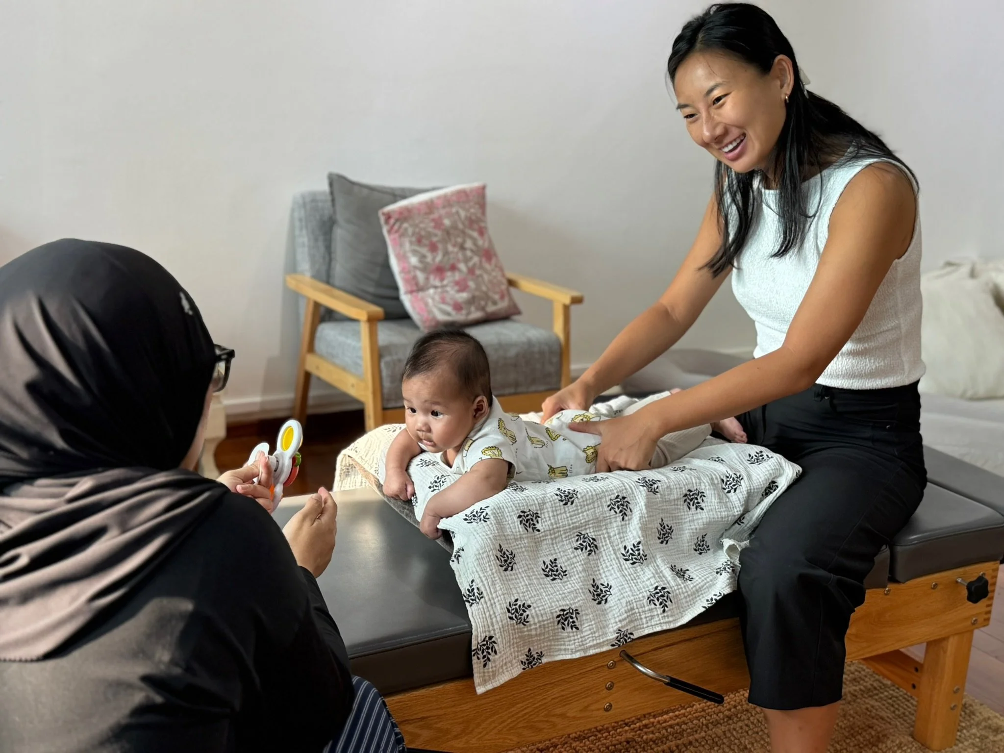 Parents of babies and toddlers can get chiropractic care for their family