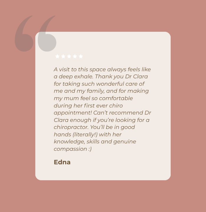 Purely Family Chiropractic Testimonial from Google Review