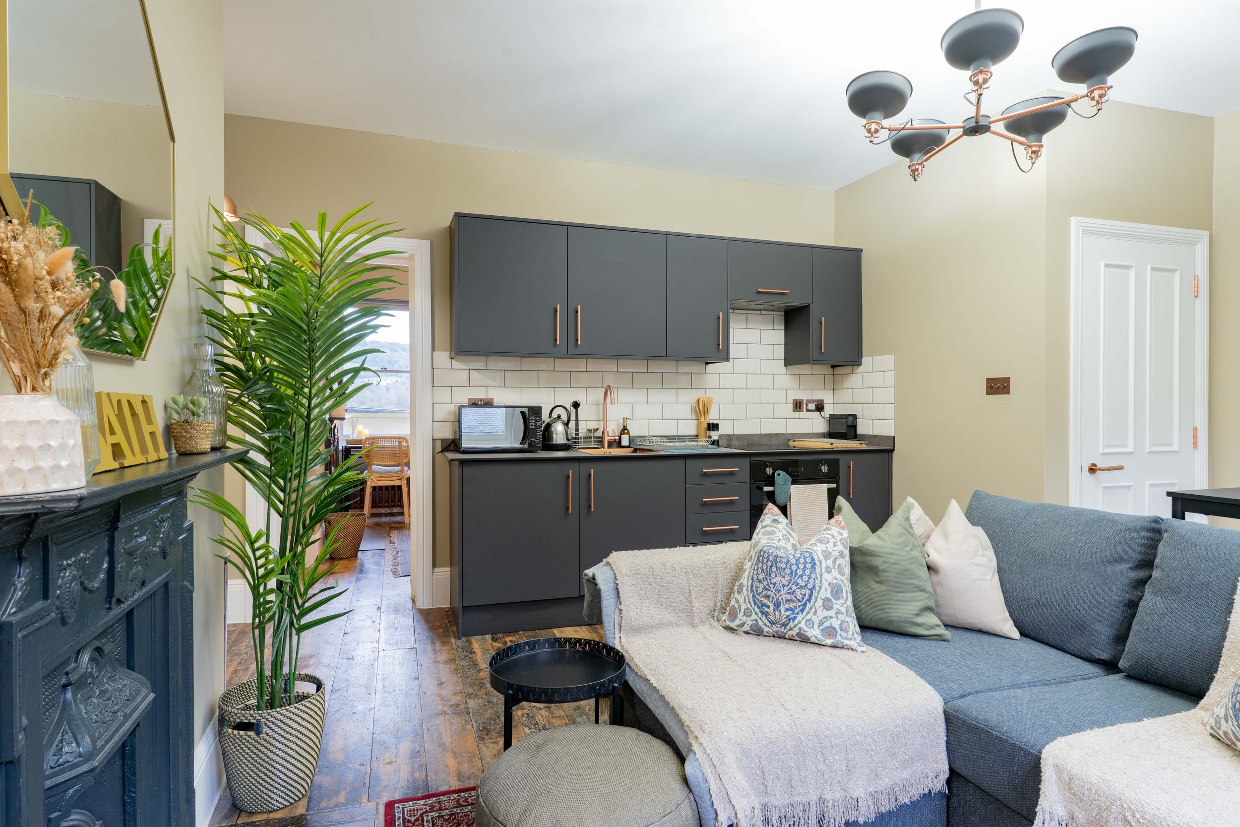 Open plan living area - kitchen