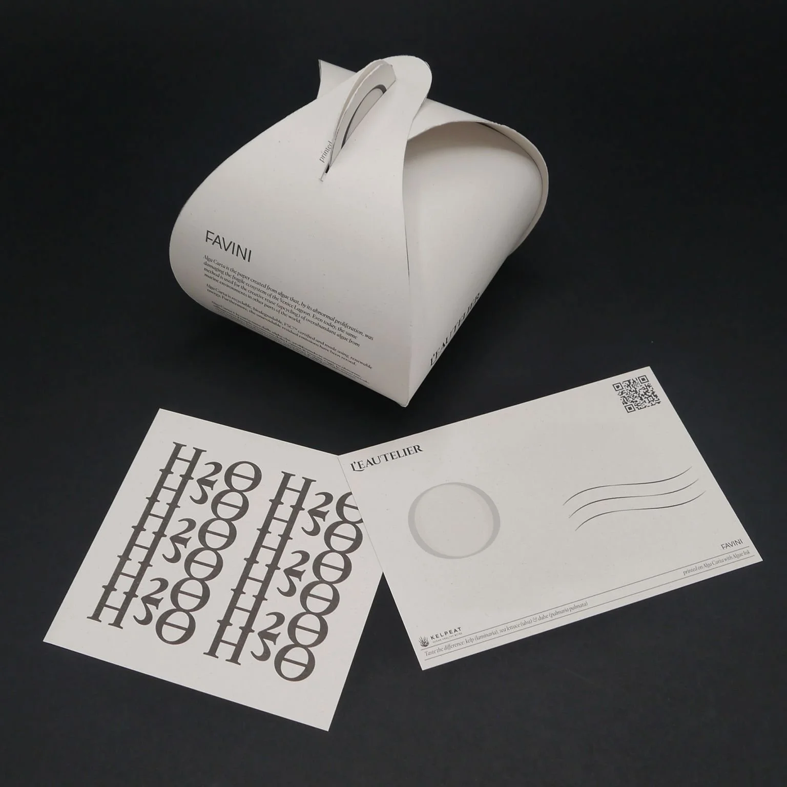 Algae-based packaging printed with Algae Ink