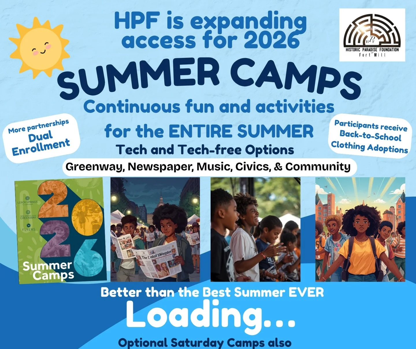 Keep the summer from stealing hard-earned progress. 

Summer shouldn&rsquo;t be a setback. Our campers make measurable gains in literacy / problem-solving / teamwork / civic confidence] through lessons woven into every theme. Parents and teachers not