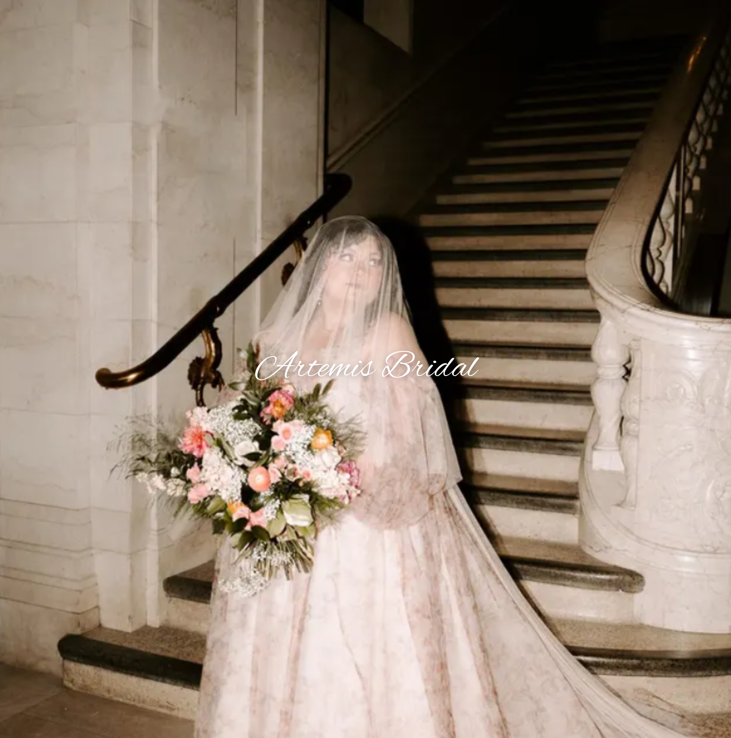 English Net Wedding Veil