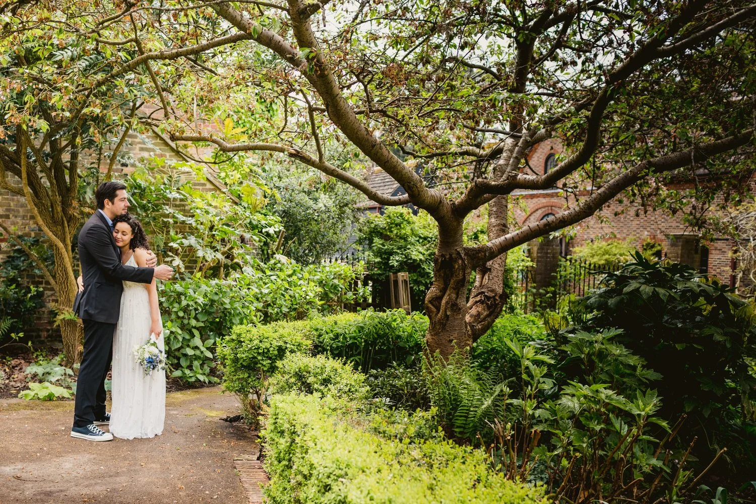 bride and groom horsham wedding photographer