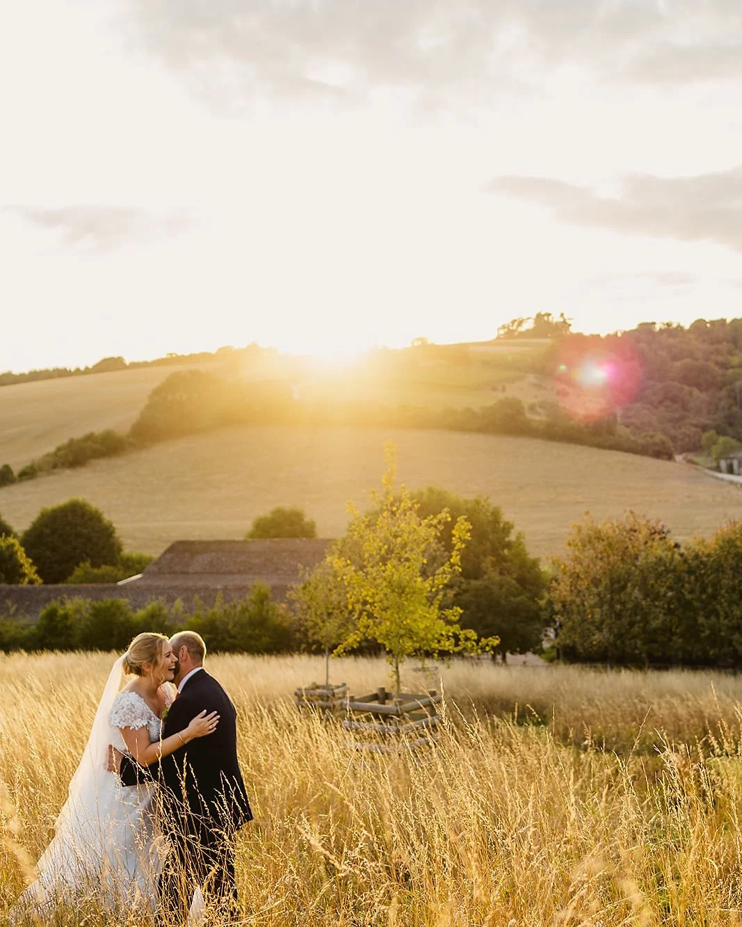 So lovely to spend the day capturing the wedding of Natalie and Phil at @upwalthambarns a couple of weeks ago. A fabulous day, with gorgeous blue skies and a beautiful golden hour to watch the sun set behind the hill. 

Photographer - @hayleyrosephot