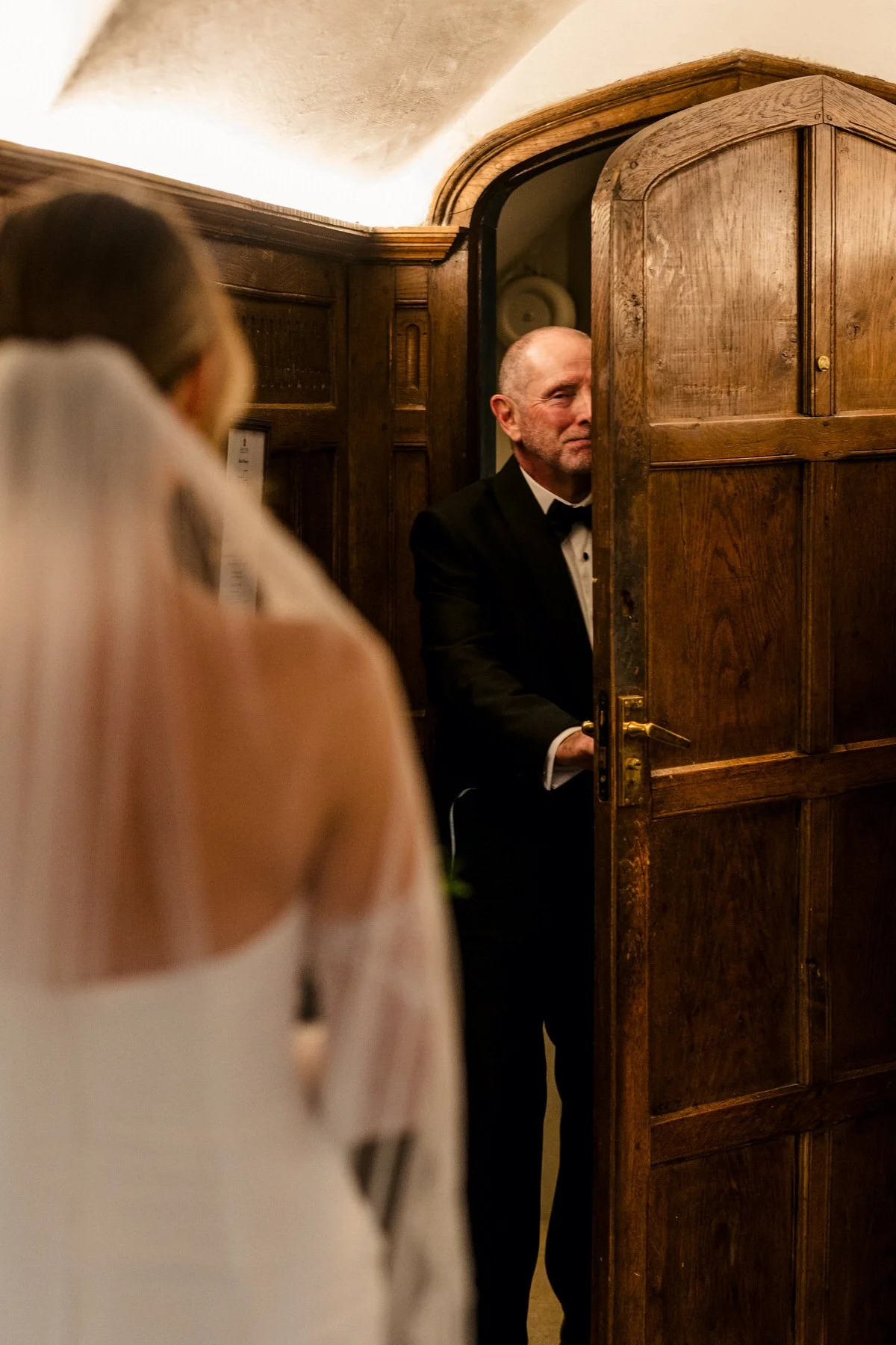 first look at wedding