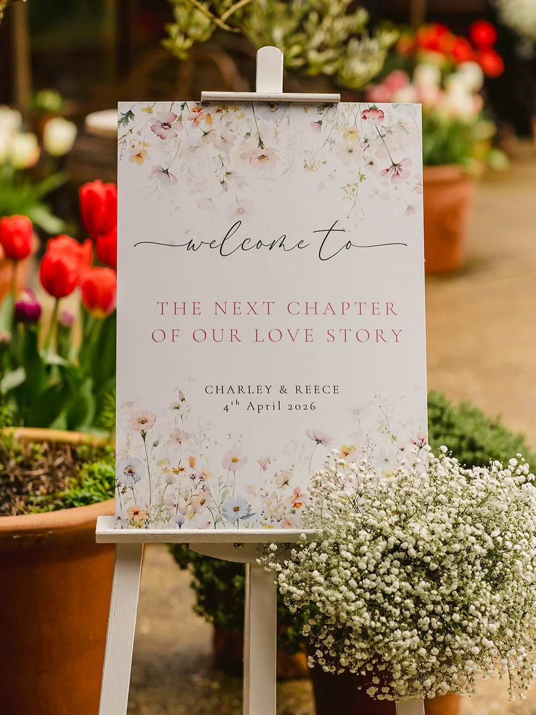 My first full day wedding of 2026 and what a beauty it was. 
Back at the wonderful @upwalthambarns 

Pink and white blooms, tulips everywhere (my favourite) and my first time in the new gorgeous getting-ready space - The Orchard room. Perfection!
Cha