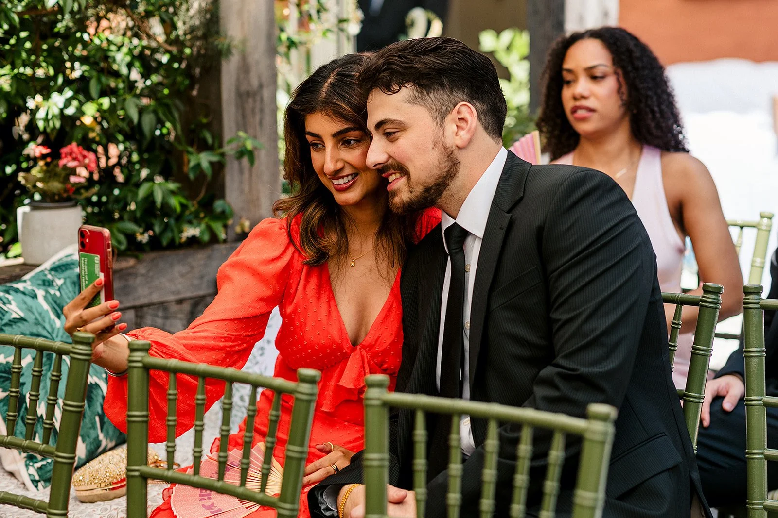 wedding guests at ceremony the george