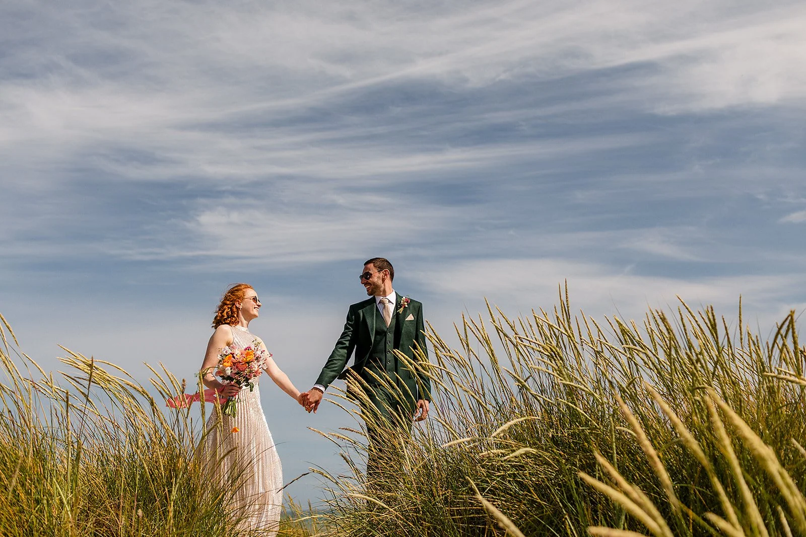 Camber sands wedding portraits