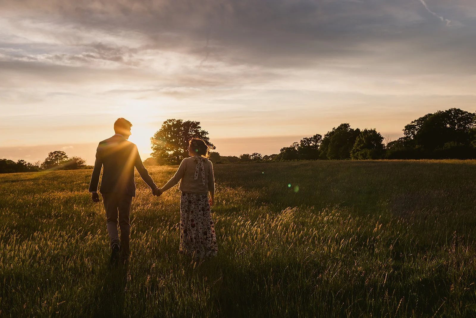 golden hour wedding photography