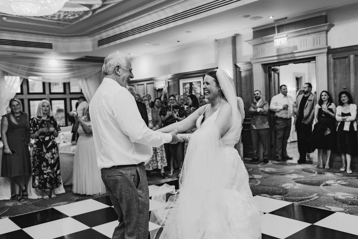 dad daughter first dance photo at south lodge
