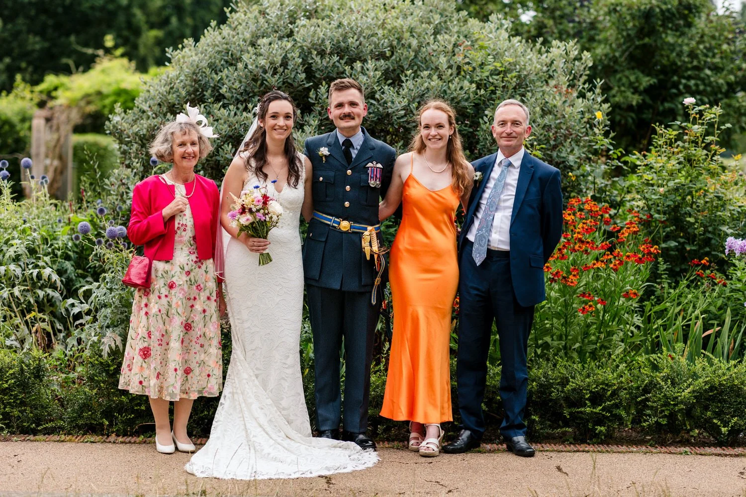 family wedding portrait