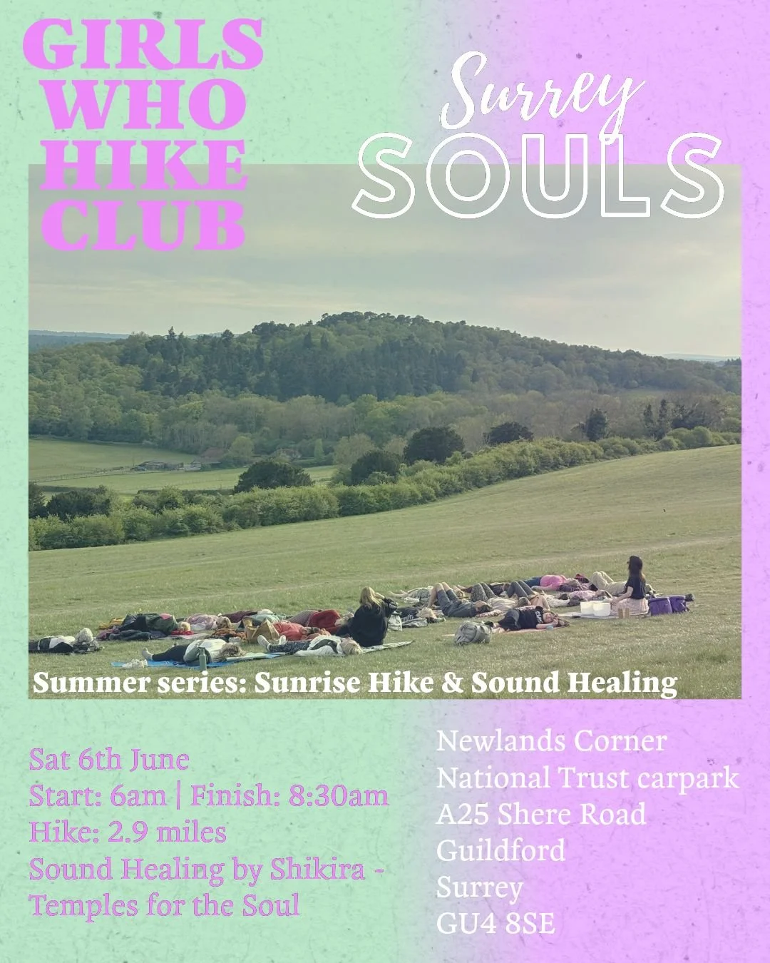 GIRLS WHO HIKE CLUB x SURREY SOULS at Newlands Corner with Temples for the Soul