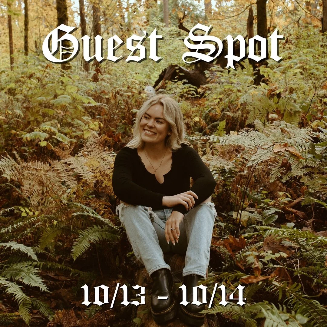 ✨ OCTOBER GUEST SPOT ✨

Hey everyone! I&rsquo;m going to be @viridianinktattoo in Molalla for a couple days doing some spooky flash tattoos 👻

Here&rsquo;s how it&rsquo;s gonna go down ⤵️

🎃 First come, first served (I&rsquo;m the only one doing a 